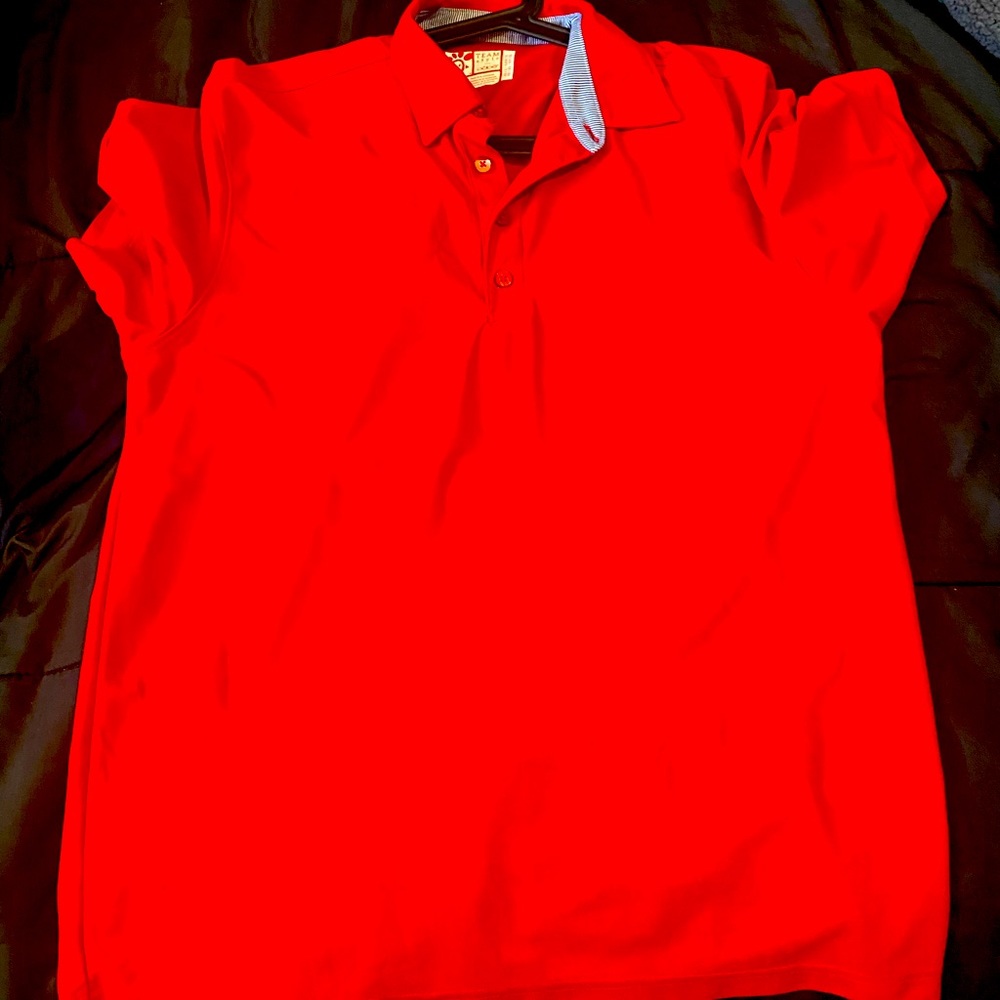 3 medium and 2 large Cfa team member polos